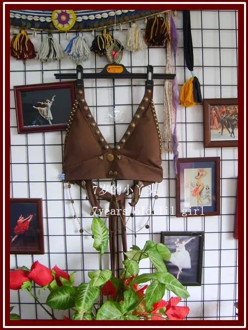 Лил для девочек 7 лет хлопковый бюстгальтер танца живота из лайкры Топ AI13 |