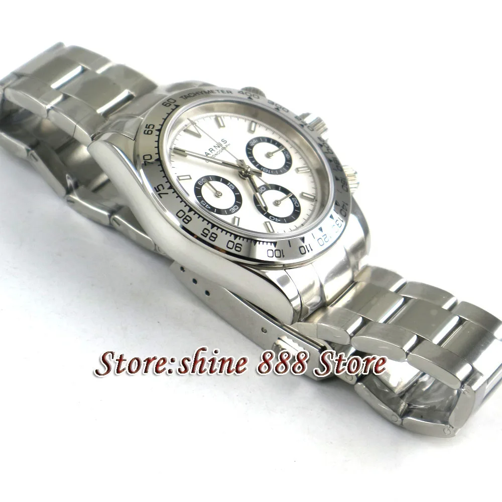 Мужские кварцевые часы с белым циферблатом 39 мм|Кварцевые мужские часы| |