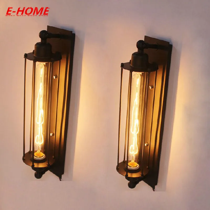 American Industrial Loft Vintage Wall Lamps Edison Light 40W E27 Bedside Fixtures Home Decoration Lighting|edison wall light|wall lightwall lamp