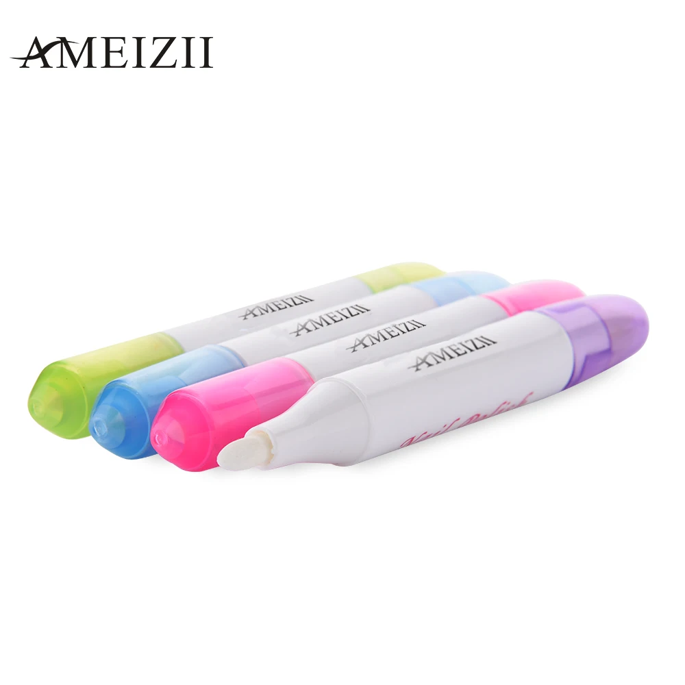 Ameizii ногтей искусство средство для снятия гель лака Ручка Маникюр Очиститель