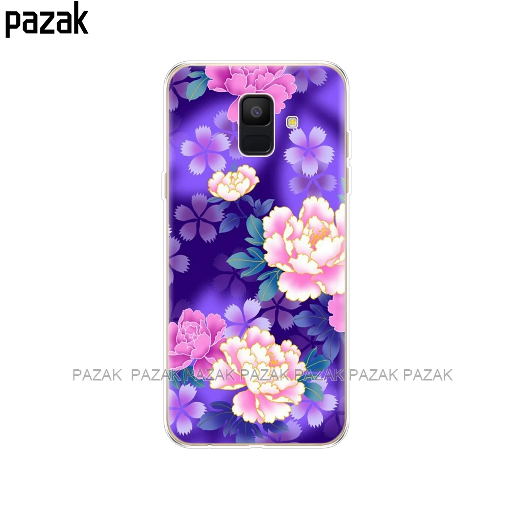 34252 Силиконовый чехол для телефона samsung Galaxy A6 Dual SIM SM A600 A600F, мягкая задняя крышка из ТПУ для samsung A6 Plus A605 A605F, новинка - Цвет: 34252