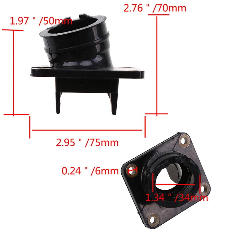 Posbay мотоцикл Впускной карбюратор интерфейс воздушного соединения загрузки