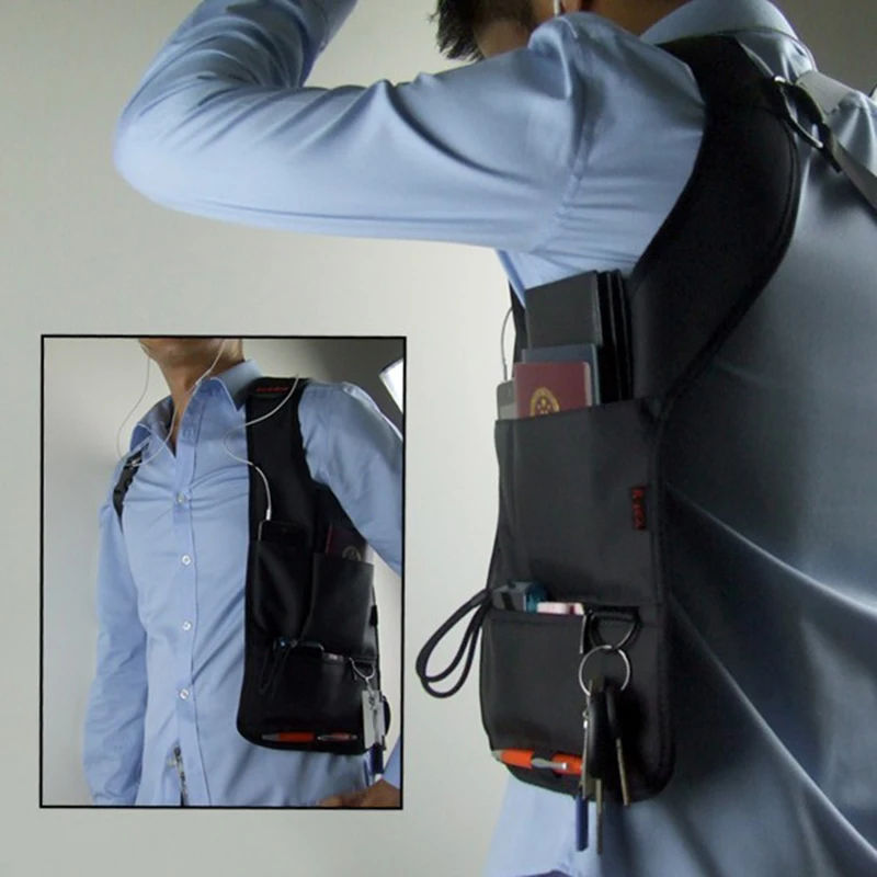 Сумка для хранения RFWCAK Мужская поясная через плечо MP3 телефона|storage bag|storage bags