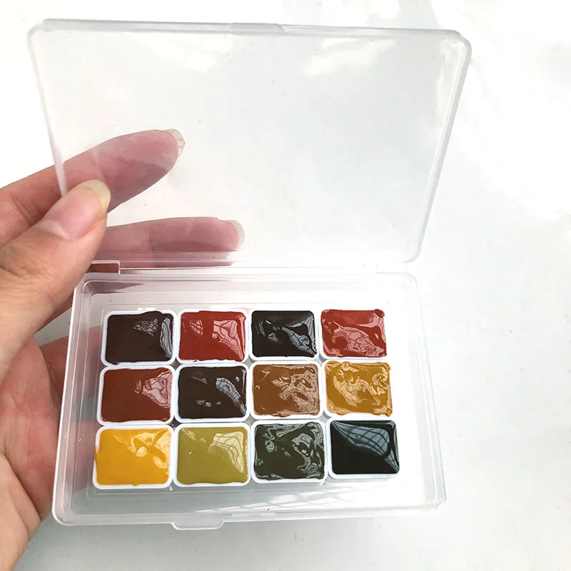 Hb земляной цвет 12 Holbein коричневый старинные красители воды Sub Pack диск 0 5 мл 1