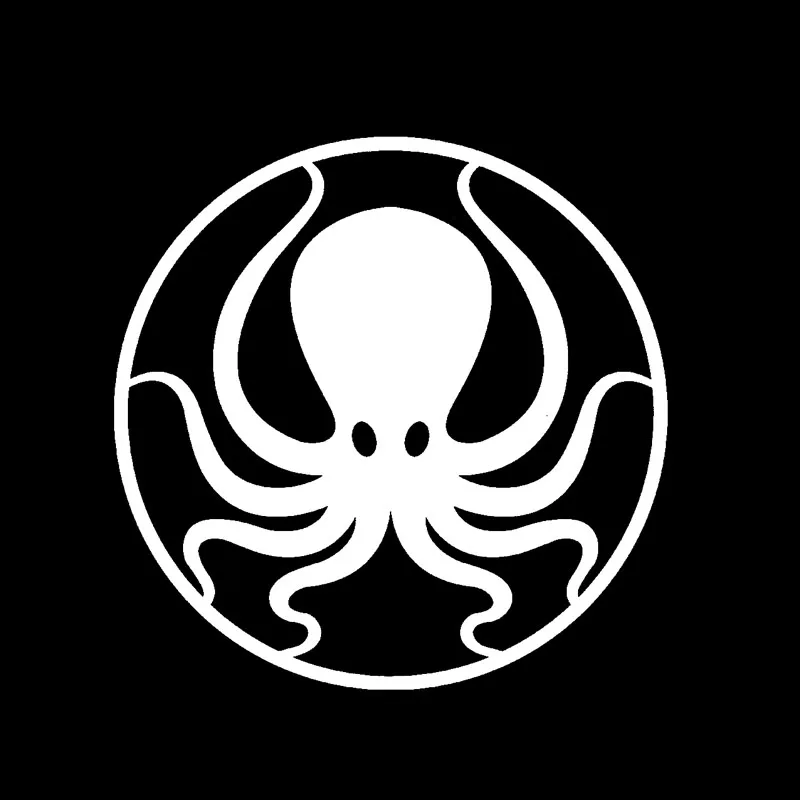 QYPF 15 3 см * 1 Обнимайте виниловых автомобильных наклеек осьминога