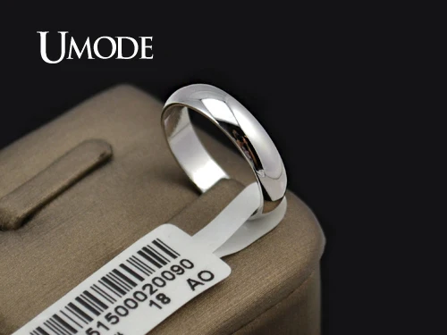Брендовые обручальные кольца UMODE полноразмерные из цинкового сплава цвета