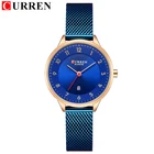 Часы CURREN женские кварцевые, повседневные модные наручные, креативный дизайн, подарок для женщин