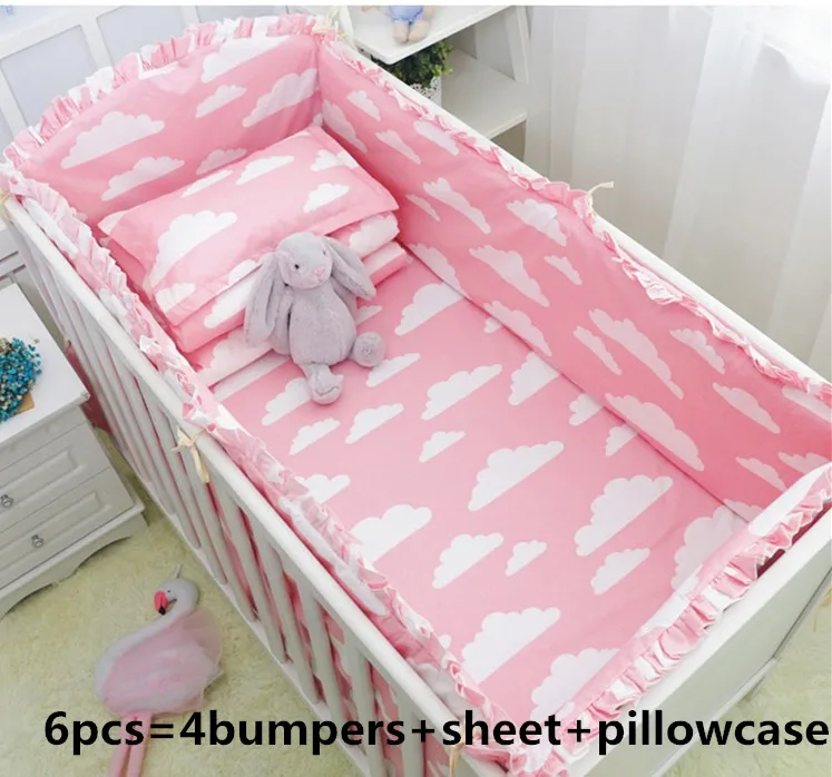 

6/7PCS baby sheet baby bed Baby Bedding Sets protetor de berco Crib Cot Set ,Duvet Cover,120*60/120*70cm