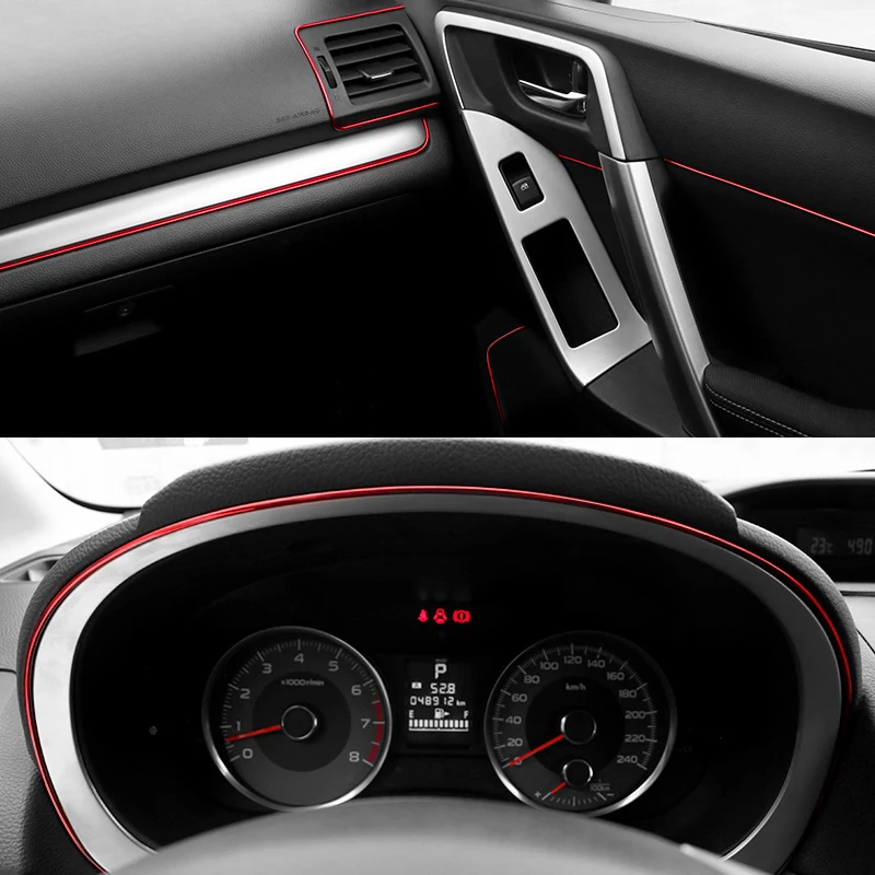 5M Car Styling Interior Decoration Strips Moulding Trim Dashboard Door Edge Universal For Cars Auto Internal Accessories