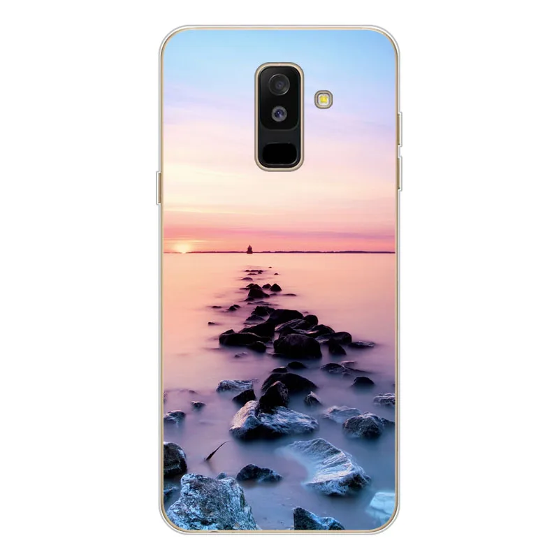 Чехлы Geruide para Для samsung Galaxy A6 plus a6+ Dual SIM pintado telefono caso samsung Galaxy A6 a6 - Цвет: RY-28