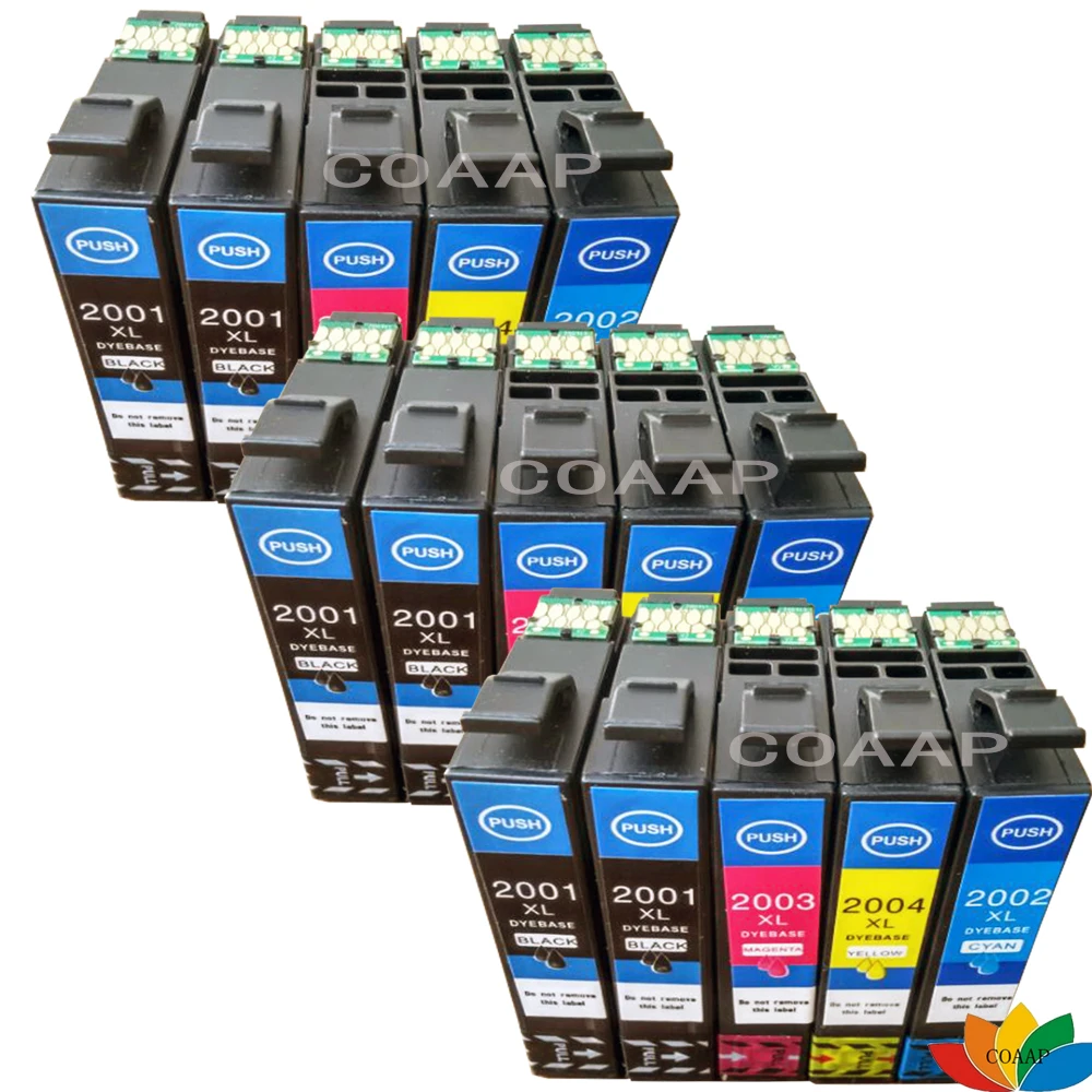 15PK T2001 T2004 совместимый T200XL чернильные картриджи для EPSON XP 300 400 рабочей силы WF 2510 2520