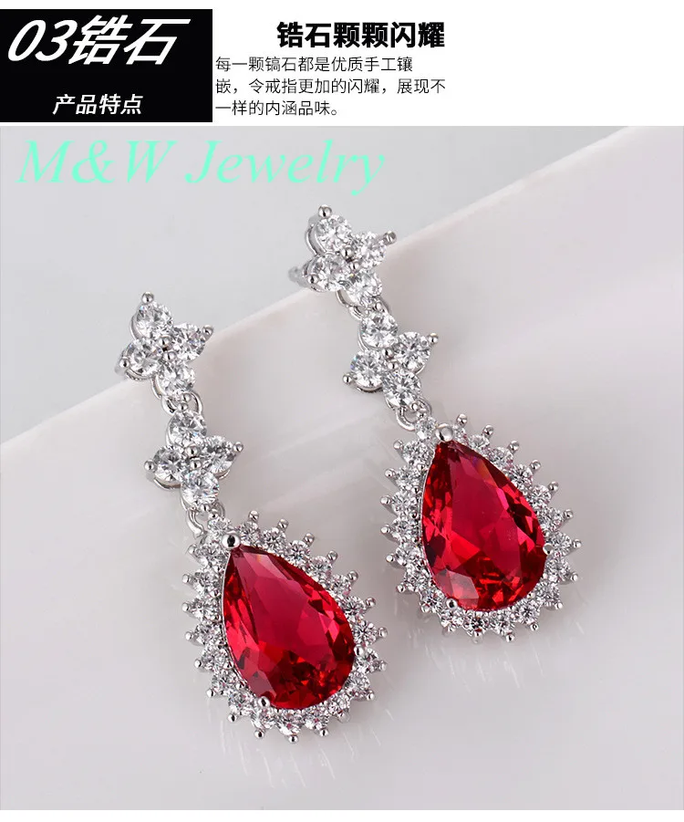 Роскошные невесты серьга циркон AAA + серьги zirconiaearrings комплект капли воды цветок