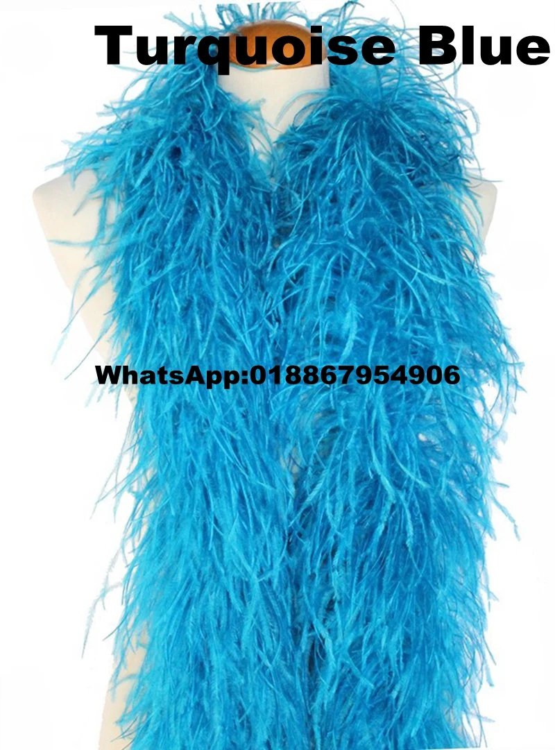 8 слоев толщиной фиолетового цвета окрашенное страусиное перо боа 5 шт./лот