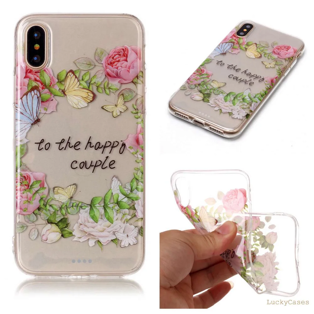 High Quality new fashion Soft Silicone TPU phone case For Apple iphone X etui conque with Doughnut feather Dreamcatcher Pattern |