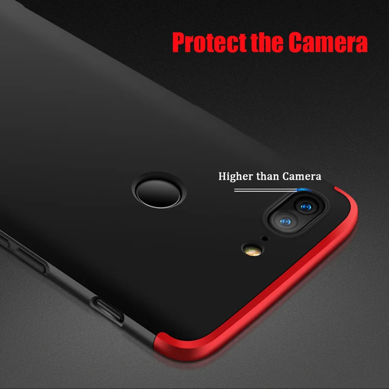 Оригинальный жесткий бронированный чехол для Oneplus 5 5T 3in1 матовый 360 градусов