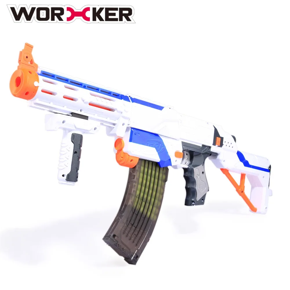 Рабочий AK модель кривой зажимы для мягких пуль 15 картридж Дротика зажим Nerf