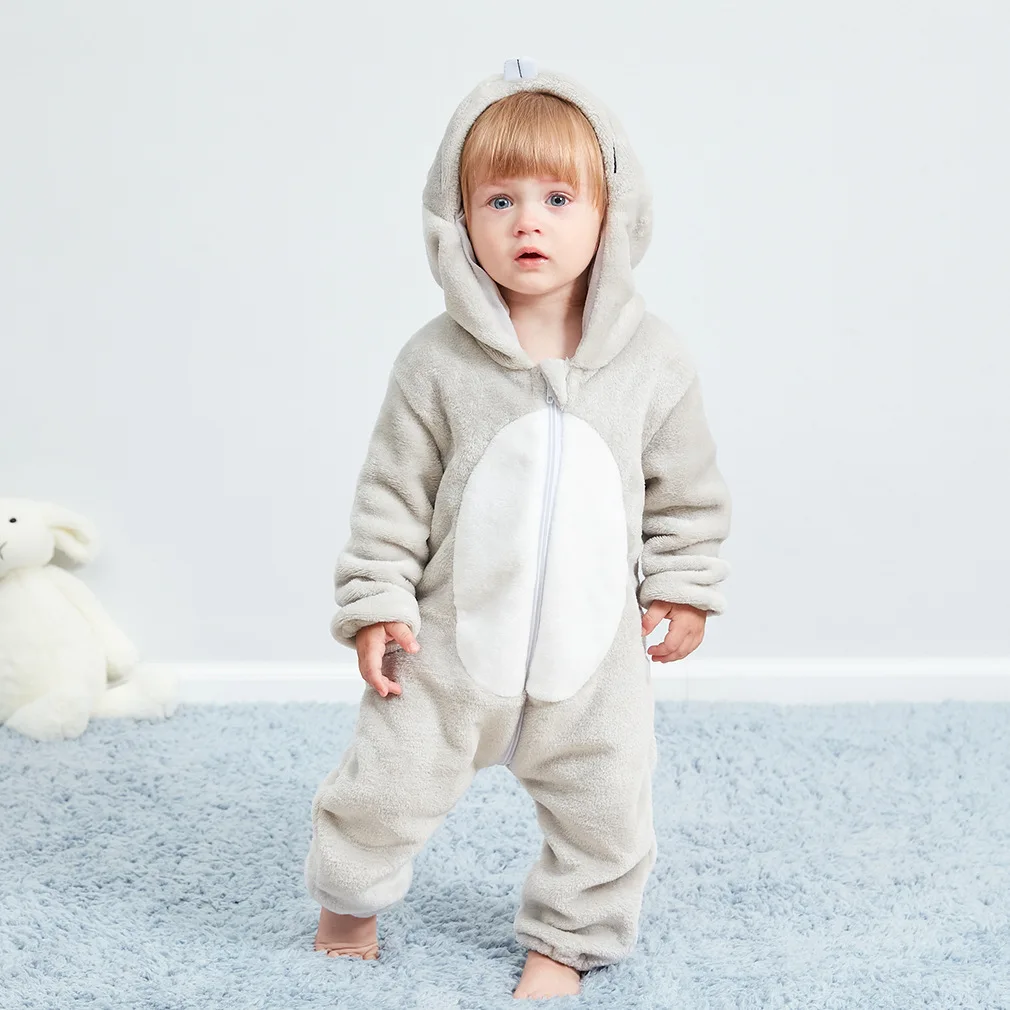 

Baby romper new born baby girl clothes winter boys jumpsuit toddler costume baby onesie Panda tiger fox pajamas roupa de bebe