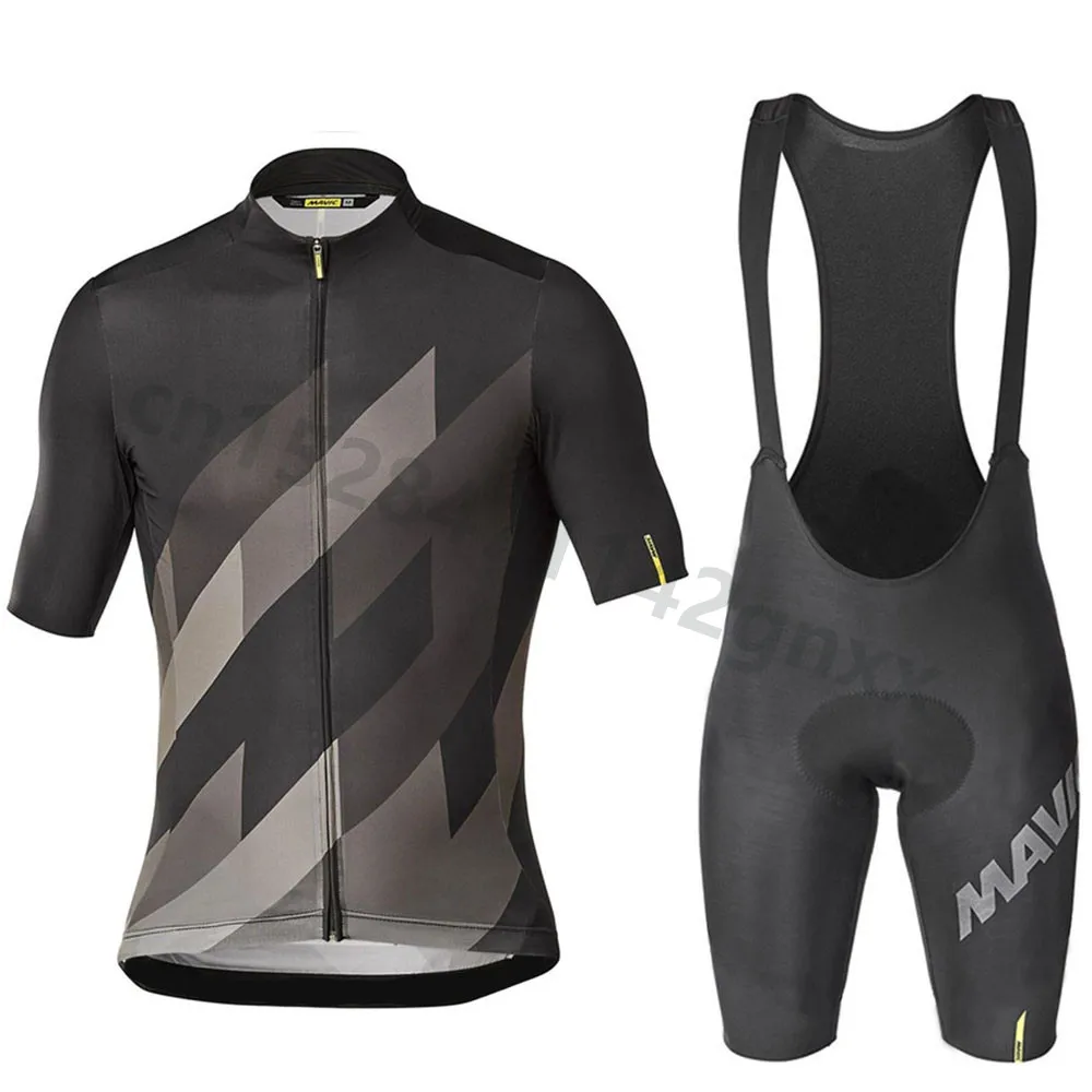 New Mavic Summer Cycling Jersey Set Breathable Team Racing Sport Bicycle Jersey Mens Cycling Clothing Short Bike Jerseys NW - Цвет: 20