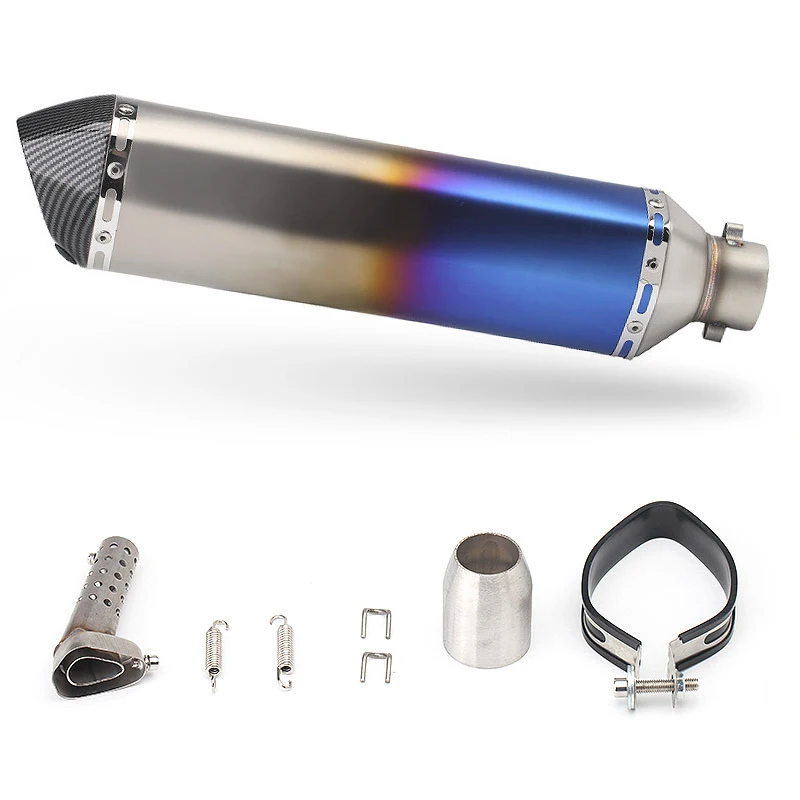 Modified motorcycle sports car Huanglong 600 small Ninja 250 Yongyuan 350R25/R3470 hexagonal exhaust pipe universal | Автомобили и