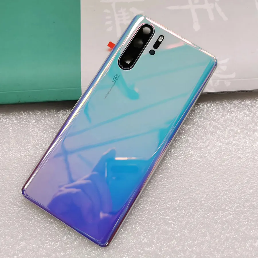 Оригинальная задняя крышка батарейного отсека для huawei P30 Pro p30pro Задняя стеклянная крышка корпуса задняя крышка+ Замена объективов камеры
