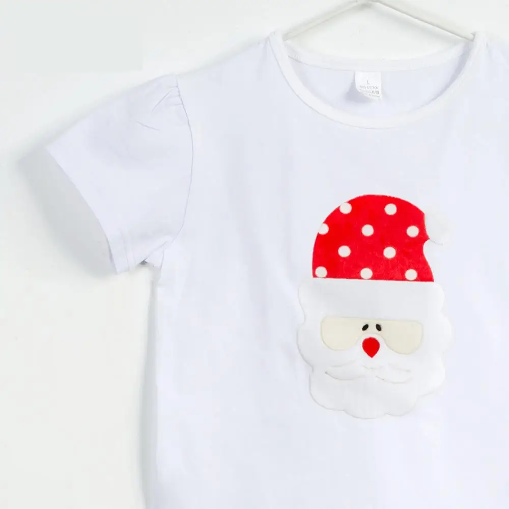 

2019New Christmas old man Deer Tutu Dress Baby Girls Birthday Party Dress Children Day Autumn Winter Costume Set For Kids 4color