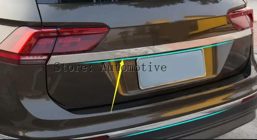 Хромированная накладка на заднюю дверь багажника для VW Tiguan 2017 2018 | Автомобили и