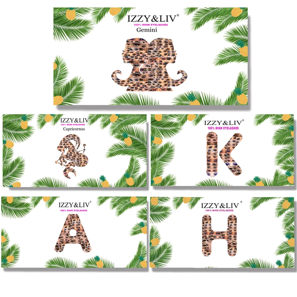 IZZY & LIV 100% настоящая норка 25 мм ресницы длинные кора 5 пара/лот набор 3D