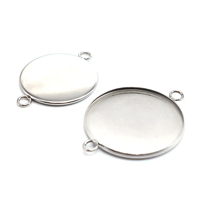 WIWI 20 шт./лот Inner6 30mm браслет из нержавеющей стали подвеска установка кабошоны дно