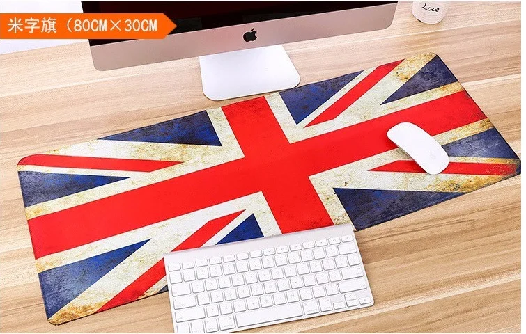 UK Flag lockedge 800x300 мм Резиновый ультра большой игровой прочный коврик для мыши