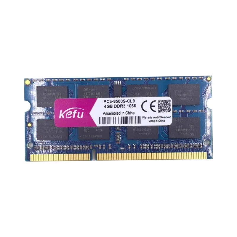 KEFU оперативная память ddr3 4 ГБ 2 ГБ 8 ГБ 1066 МГц pc3-8500 sodimm ноутбук, ddr3 ram 4 Гб 2 Гб 1066 МГц pc3 8500 ноутбук, ddr 3 ddr3 4 Гб 1066