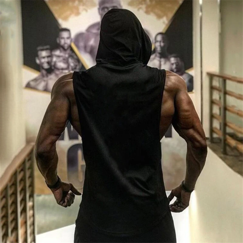 Muscleguys Бодибилдинг Стрингер без рукавов толстовка жилет для спортзала майки