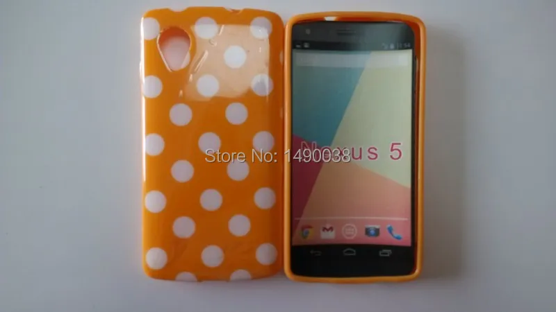 OEEKOI стиль в горошек задняя крышка чехол для LG Google Nexus 5 E980 мягкий телефона