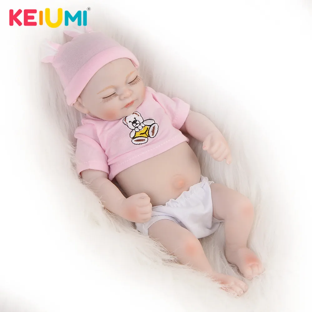 KEIUMI Reborn силиконовая игрушка винил тело 11 дюймов Спящий ребенок Реборн принцесса