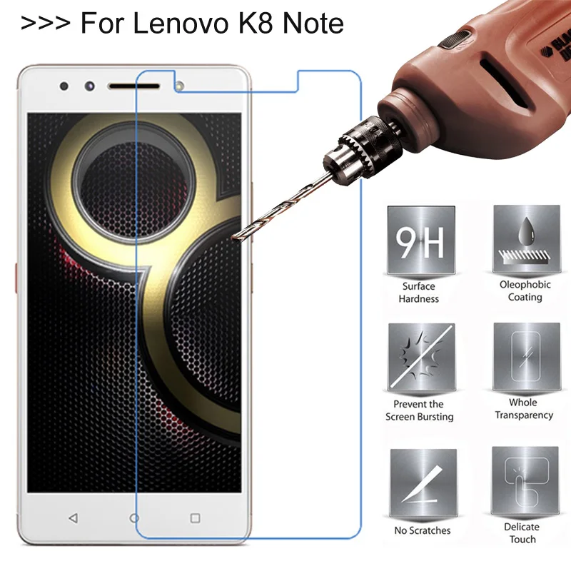 Для Lenovo K8 Note защита из закаленного стекла для Plus GXE 9H Противоударная Защитная