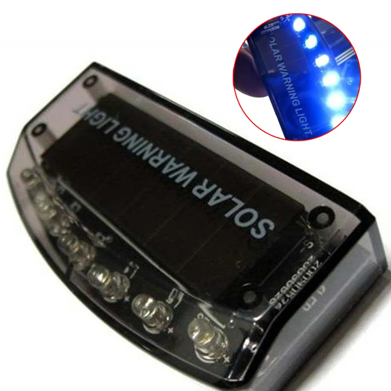 6LED авто солнечное зарядное устройство Автомобильная охранная сигнализация