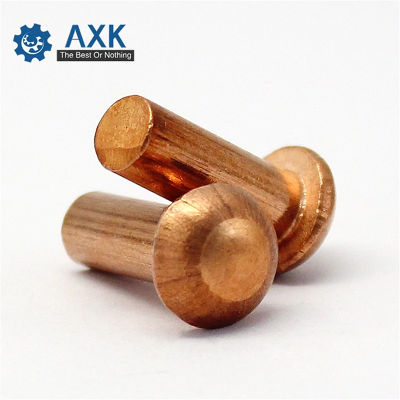 200Pcs GB867 M1.5/M2*L Copper Rivet Pan Head Solid Rivets Brass Half Round Solid Rivet Cap Nail 3-10mm Length 1.5/2mm Diameter
200Pcs GB867 M1.5/M2*L Copper Rivet Pan Head Solid Rivets Brass Half Round Solid Rivet Cap Nail 3-10mm Length 1.5/2mm Diameter