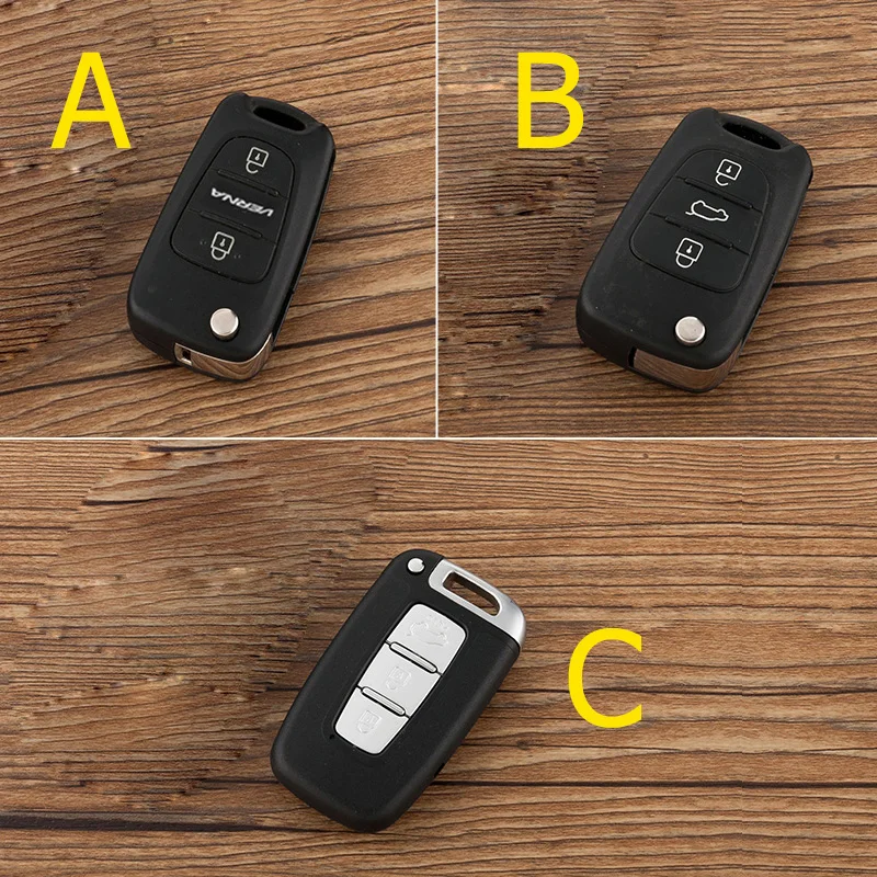 Чехол для автомобильного ключа из цинкового сплава и кожи чехол Hyundai Elantra Veloster SR i20