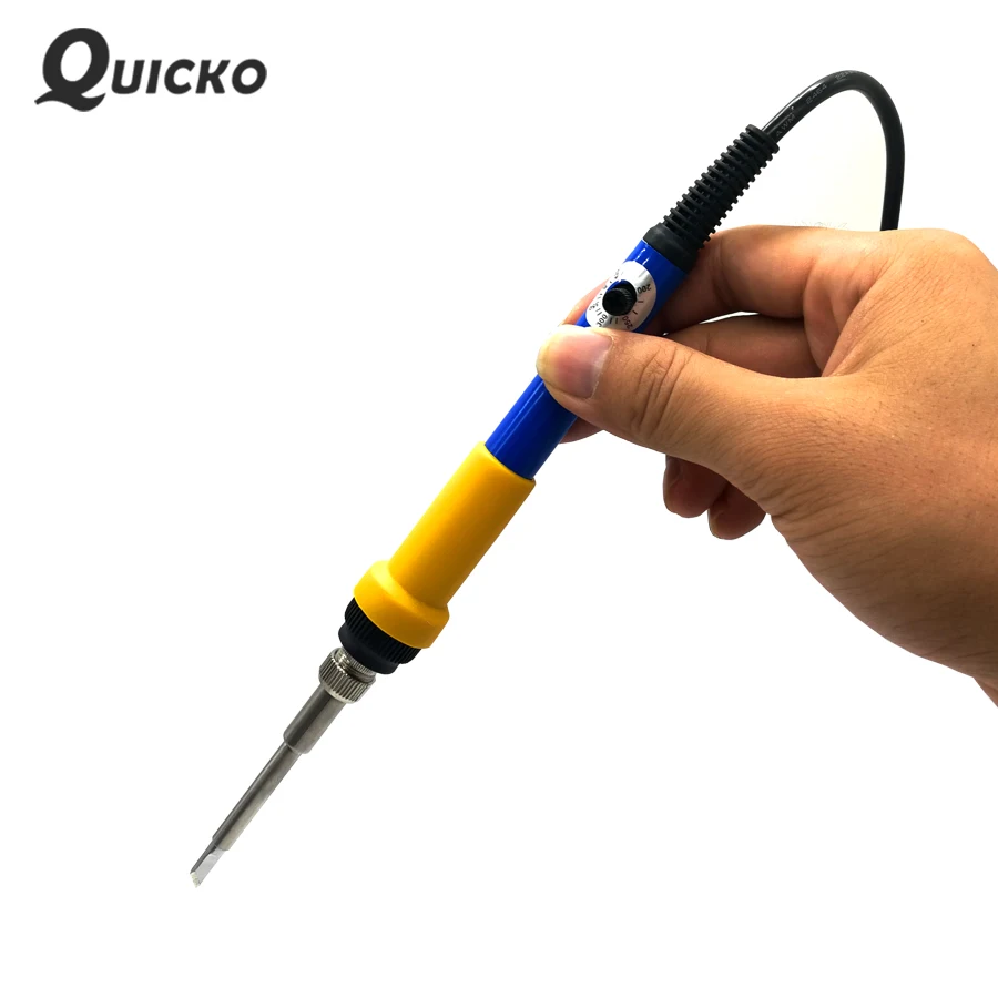 Электрический мини паяльник QUICKO T12 паяльная станция DC24V с регулируемой