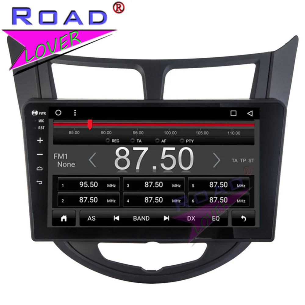 Roadlover Android 8 1 автомобильный ПК Мультимедийный радио плеер для Hyundai Verna 2010-2016 Стерео