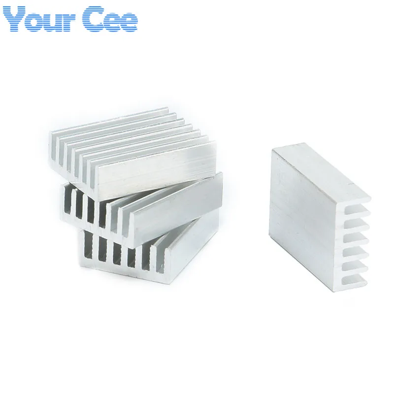 5 шт. алюминиевый радиатор для чипа светодисветодиодный транзистора 20 х14х6 мм|sink