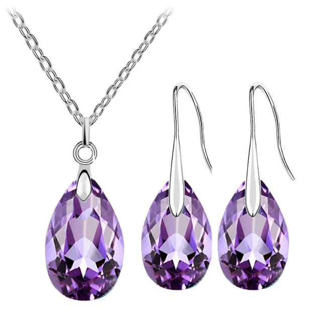 Ожерелье и серьги из австрийского хрусталя с орнаментом|necklace earrings jewelry set|brand