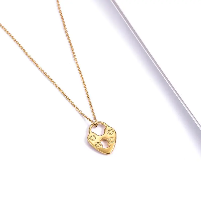 ZFVB замок способа кулон Цепочки и ожерелья s для Для женщин Нержавеющая сталь