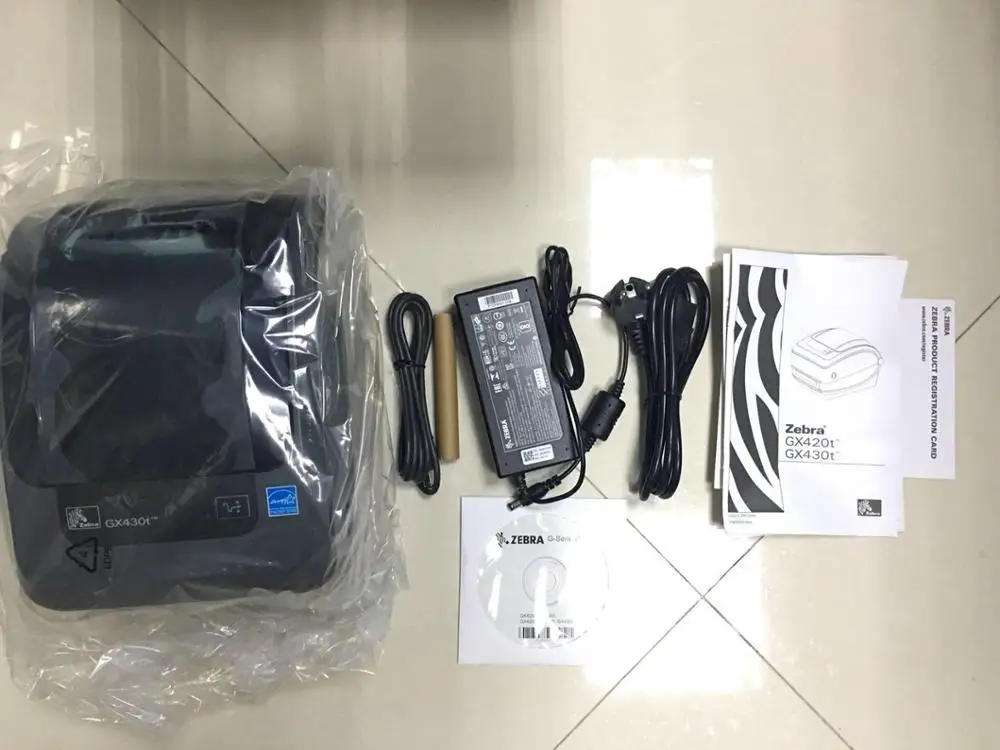 Настольный принтер для этикеток Zebra GX430T высокопроизводительный печати штрих