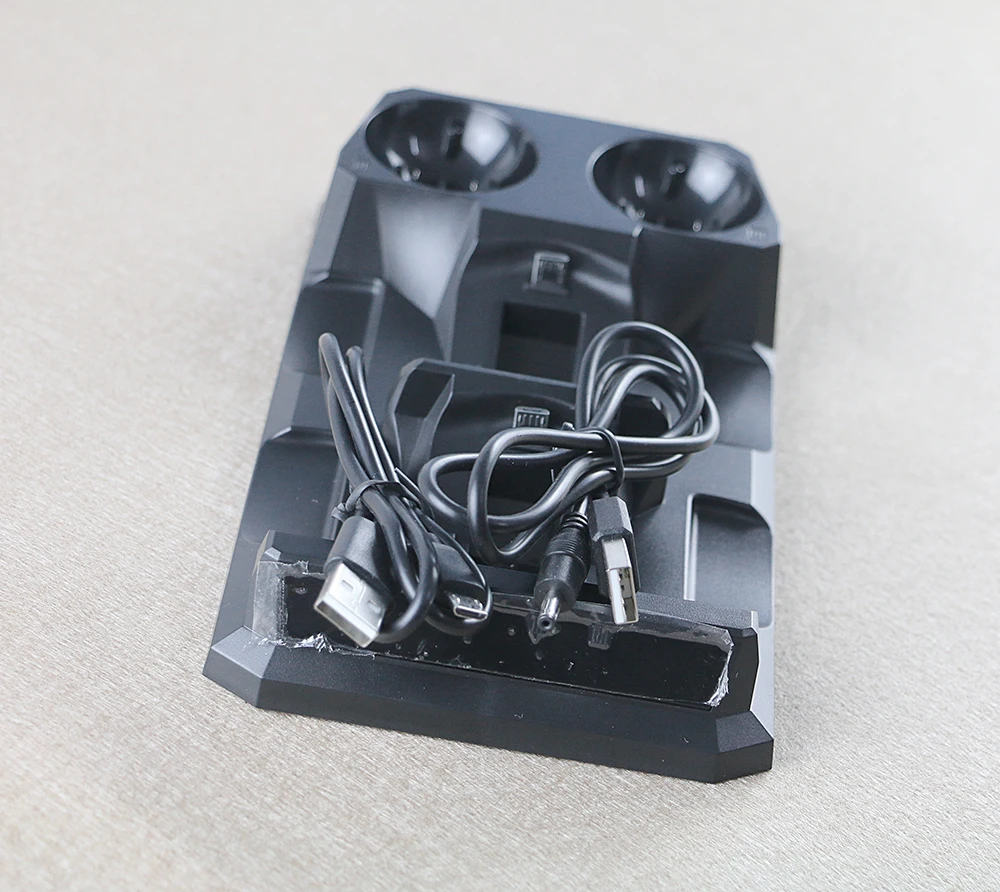 4 в 1 быстрое Зарядное устройство двойная зарядная док-станция Порты и разъёмы