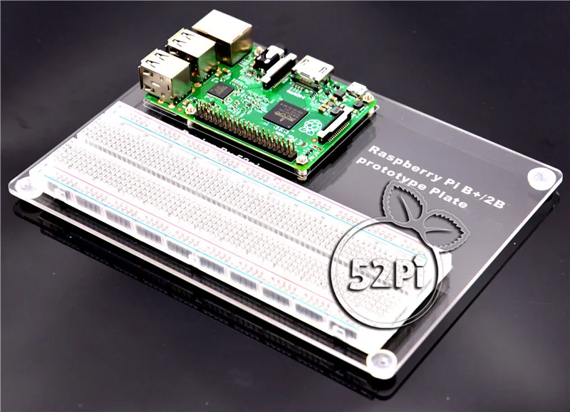 Монтажная пластина для принтера Raspberry Pi 3/2 Model B прозрачная с MB-102 | Компьютеры и