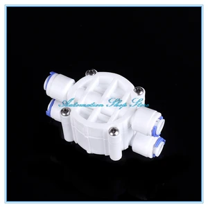 Шланг 14 дюйма с функцией быстрого соединения, автоматическое отключение, 4-ходовой клапан, быстрое подключение к аквариуму, фильтр для воды, система обратного осмоса