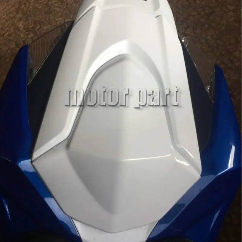 Фото Для мотоциклов Suzuki GSXR1000 GSXR 1000 K9 2009-2016 годов выпуска: белый чехол-накладка на заднее сиденье пассажира (2012, 2013, 2014, 2015, 2016) №4
