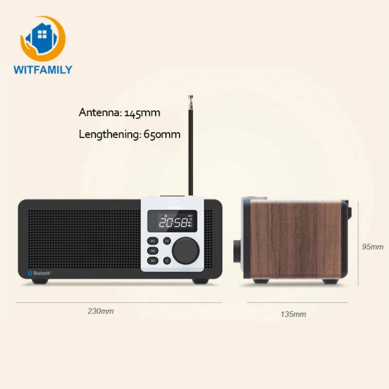 Цифровой деревянный Bluetooth Будильник FM радио Светодиодный дисплей Despertador электронный современный сабвуфер часы настольные украшения дома