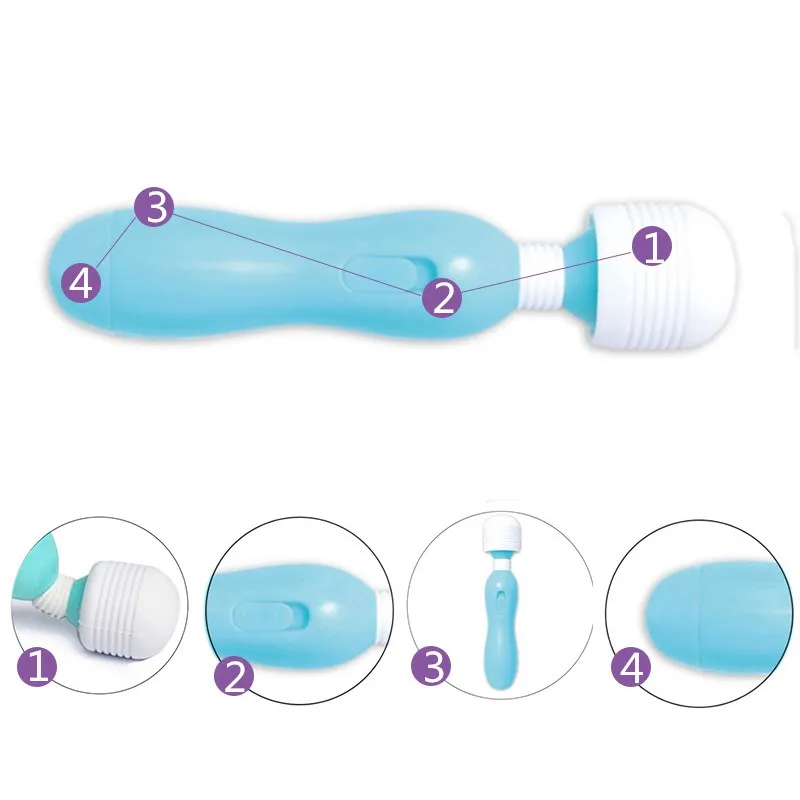 Горячая Фея Мини AV Вибратор клитор стимулятор Multispeed Magic Мощный Женский Массаж Wand