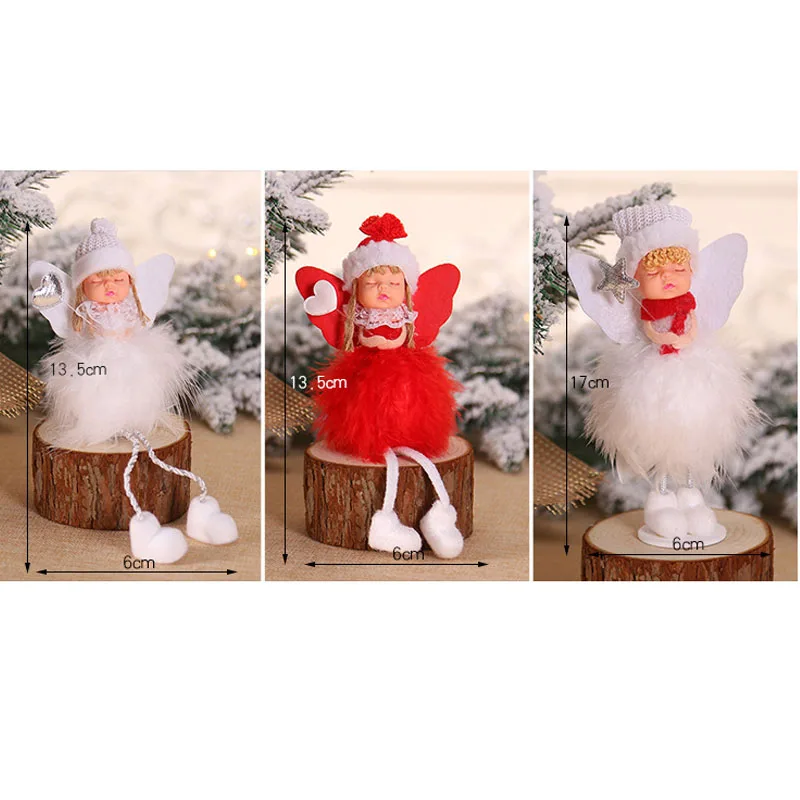Kawaii Ангел Кукла рождественские украшения для дома 2019 Милая Рождественская елка
